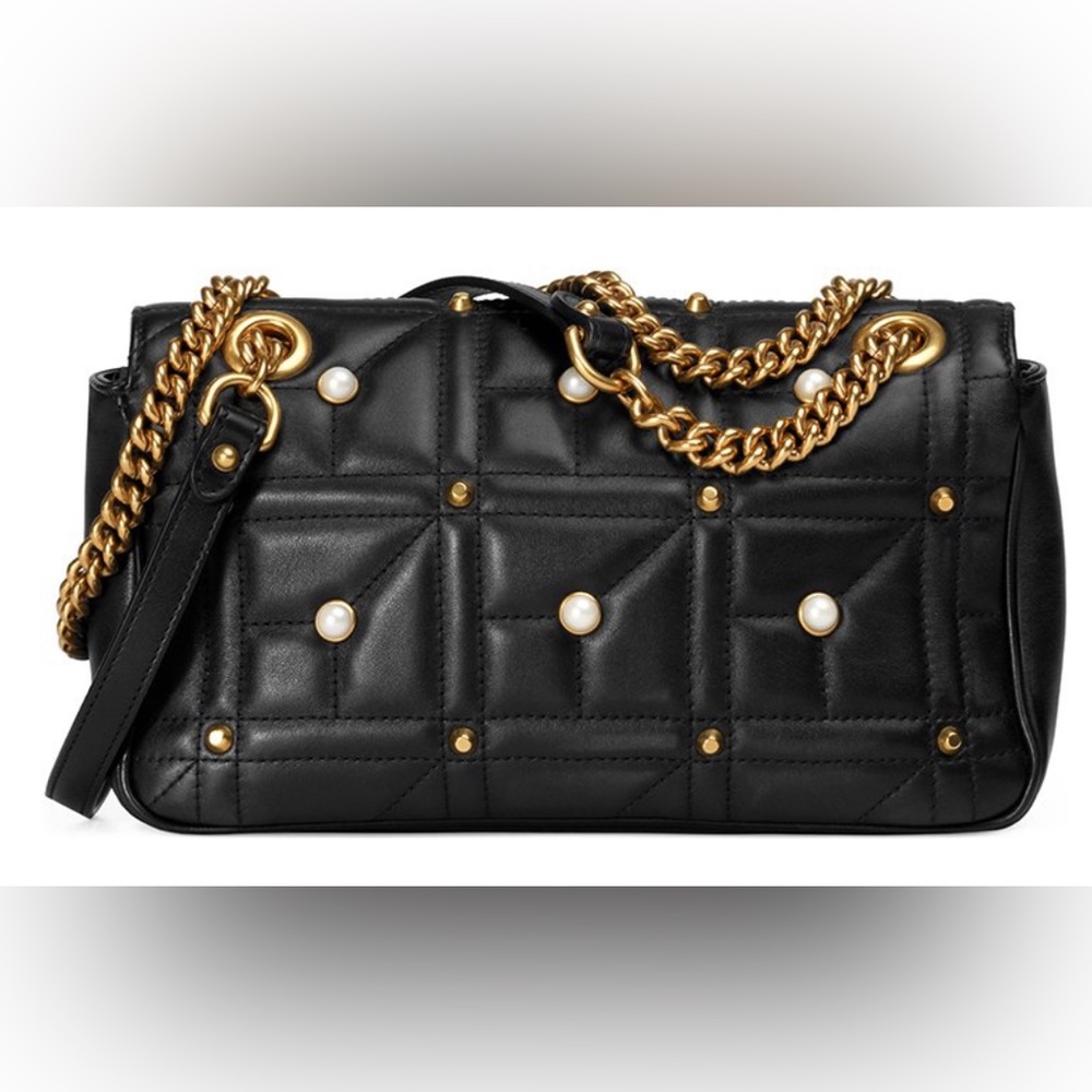 GUCCI ©️Runway Marmont Pearl Flap Bag Large 😍💗💘🤩🤩 - Picture 5 of 8